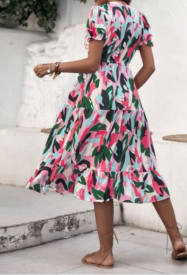 VESTIDO LARGO ESTAMPADO A ESTRENAR