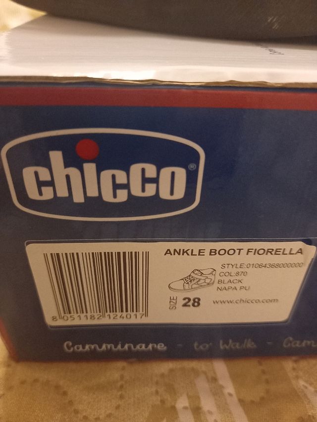 botas botines de piel CHICCO niña talla 28
