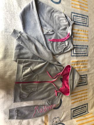 Chándal niña kelme gris y rosa