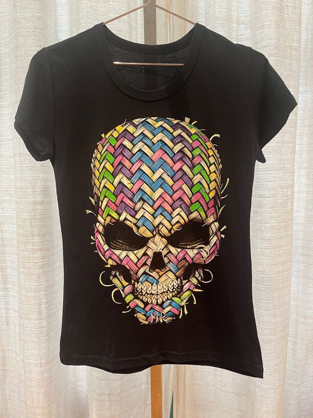 camiseta estampado calavera T-M