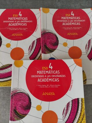 Libros de Matemáticas Académicas 4 ESO