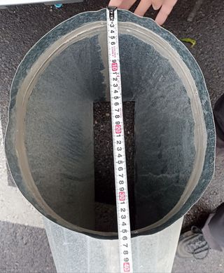 Tolva y abrazadera tubos ventilación helicoidal