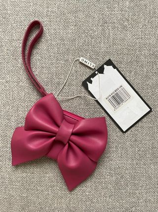 Cartera monedero KLING con lazo rosa NUEVA