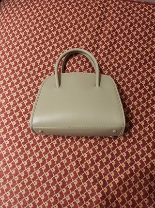 Bolso de mano color crema
