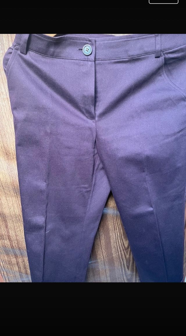 traje pantalon color vino