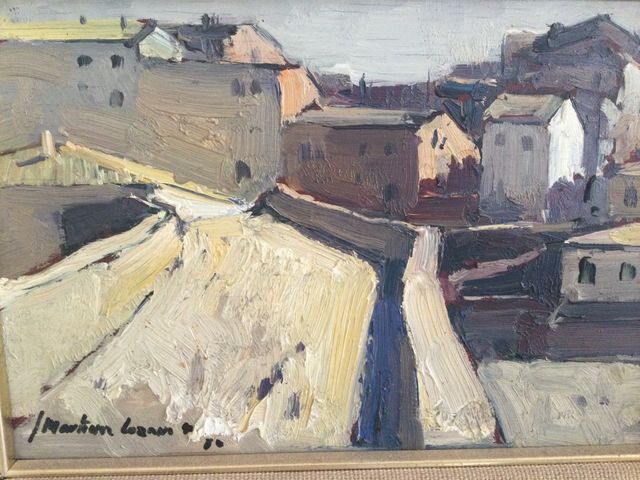 Martinez Lozano pintura al oleo.