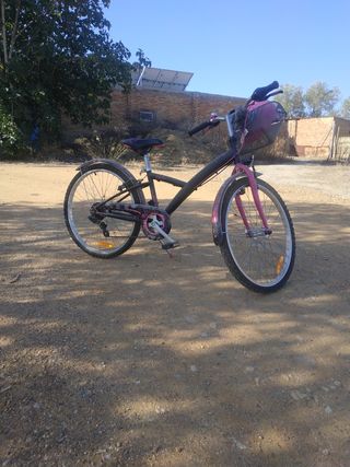 bicicleta de paseo btwin de 24".