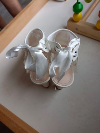Zapatos boda encaje talla 39-40
