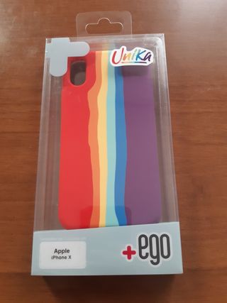 Cover in silicone IPhone X fantasia Rainbow 🌈
