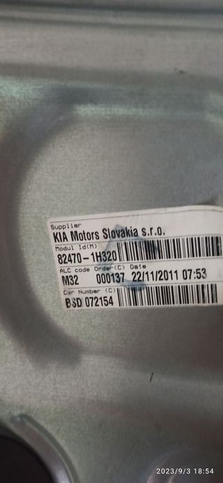 Motor elevalunas Kia Proceed 