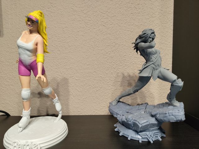 Wonder woman, Harley Quinn,.impresión 3d resina