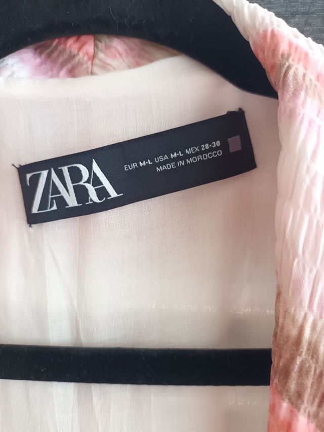 👘 Kimono cinturón tie dye 🤎💗 ZARA * talla M-L