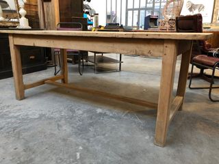 Mesa rústica madera maciza 2 metros 