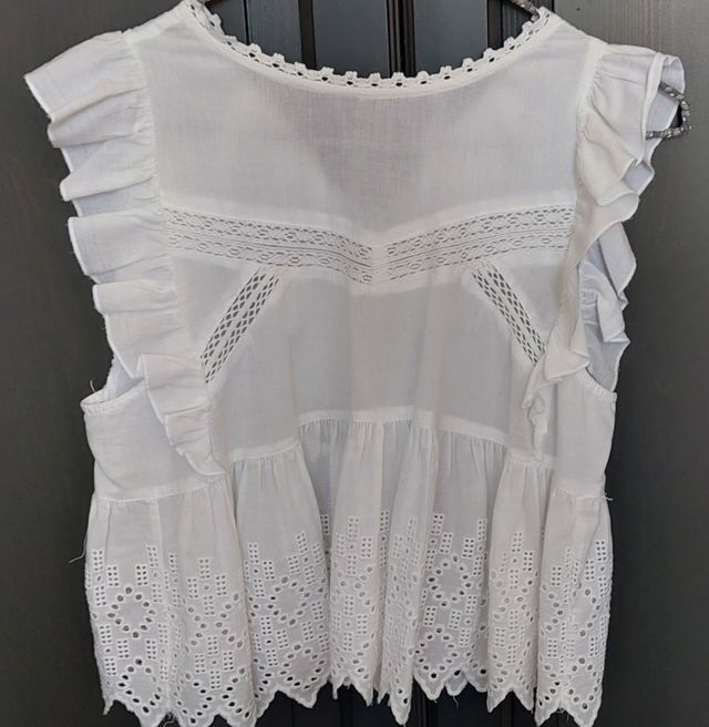 Blusa/Top ZARA blanca