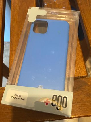 Cover in silicone iPhone 11 pro Fluo Blue