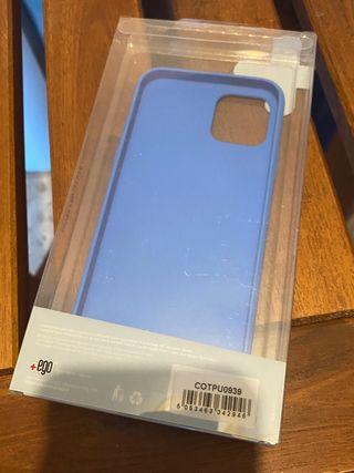 Cover in silicone iPhone 11 pro Fluo Blue