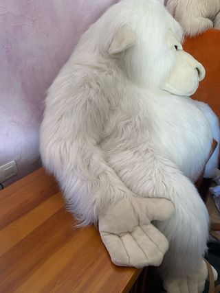 Peluche gorila blanco gigante
