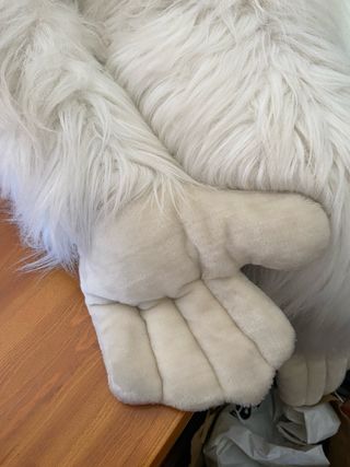 Peluche gorila blanco gigante