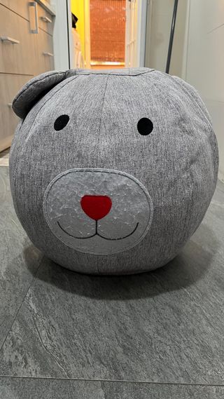 Puf infantil desinchable forma de perro