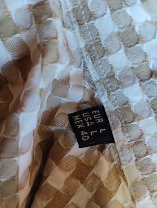 Camisa de cuadros camel de Zara de chico / hombre