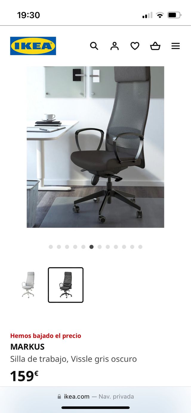 Silla estudio Ikea
