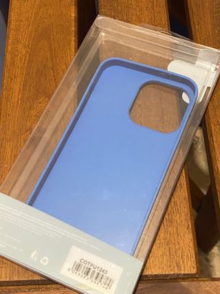 Cover in silicone iPhone 13 Pro Fluo Blu