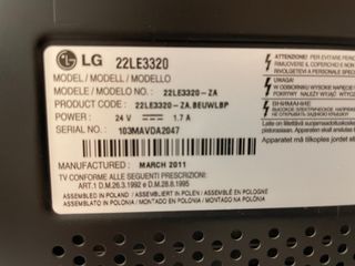 televisor LG 22”