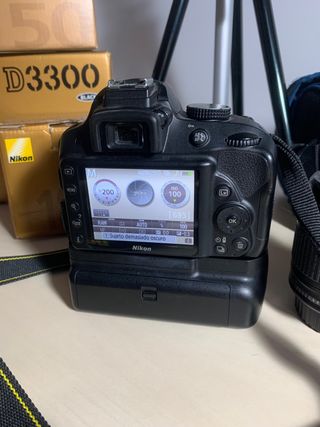 CAMARA REFLEX NIKON d3300 + 50mm + tripode