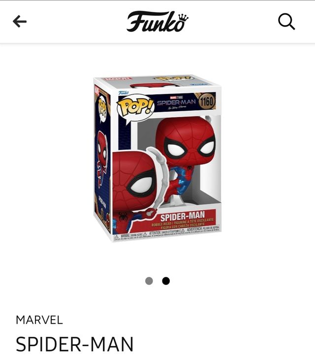Funko Pop! Marvel #1160 Spiderman metallic
