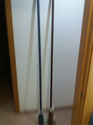 Barras cortinas con soportes y anillas