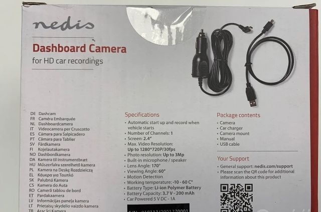 DASH CAM - rilevazione di movimento 