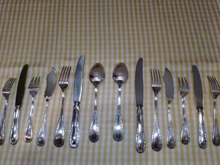 CUBIERTOS DE ALPACA ANTIGUOS