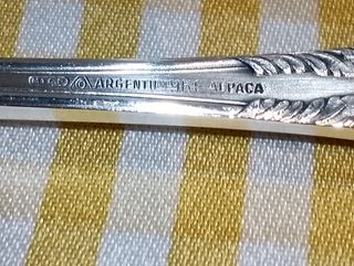 CUBIERTOS DE ALPACA ANTIGUOS