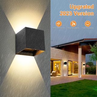 4 Apliques luz pared 3000K 10W NUEVO