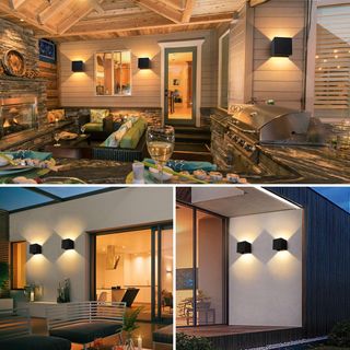 4 Apliques luz pared 3000K 10W NUEVO