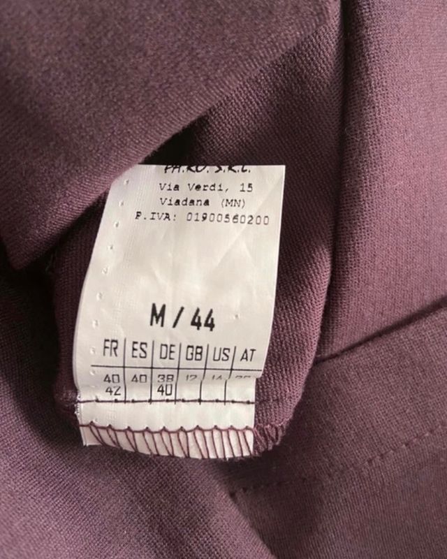 Abito invernale viola (Made in ITALY)