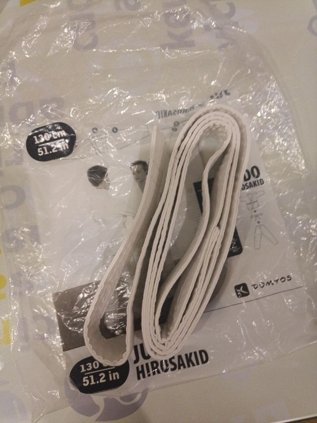 Cinturón judo blanco