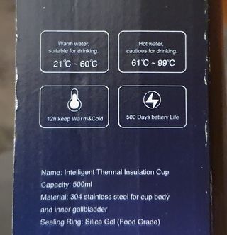 Termo inteligente con pantslla tactil nuevo