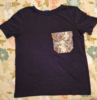 Camiseta negra Zara