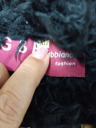CHAQUETA TIPO ANTE Y PELO NEGRO