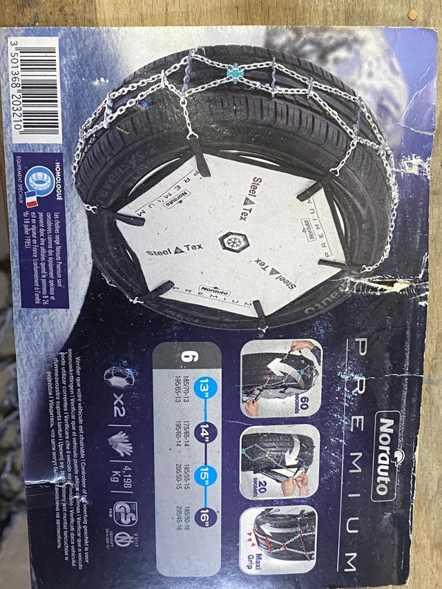 cadenas nieve renault kangoo