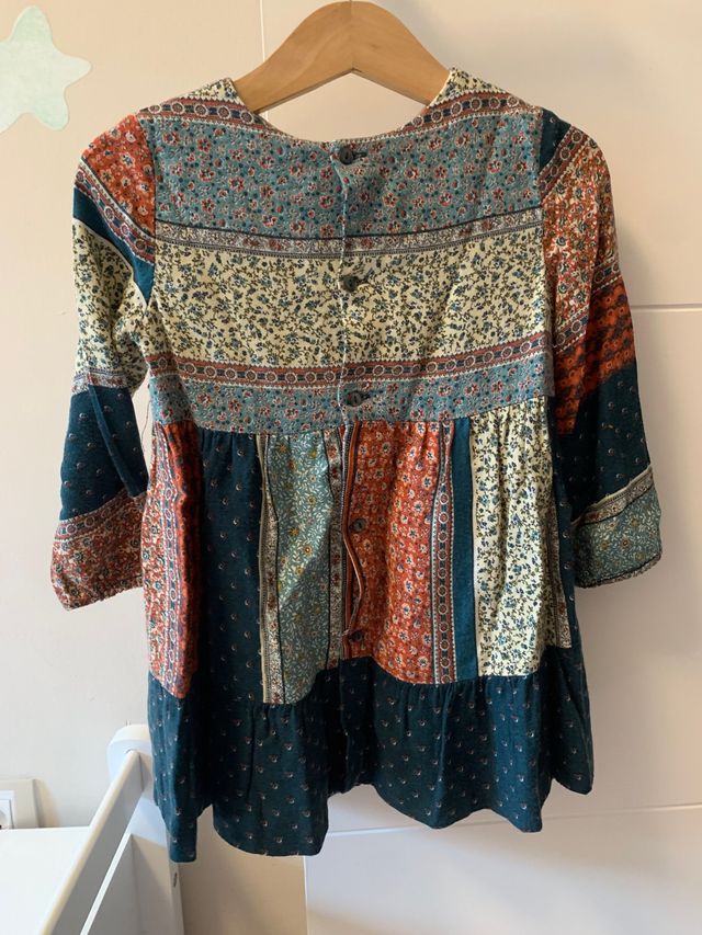 Vestido estampado para niña . Talla 2/3