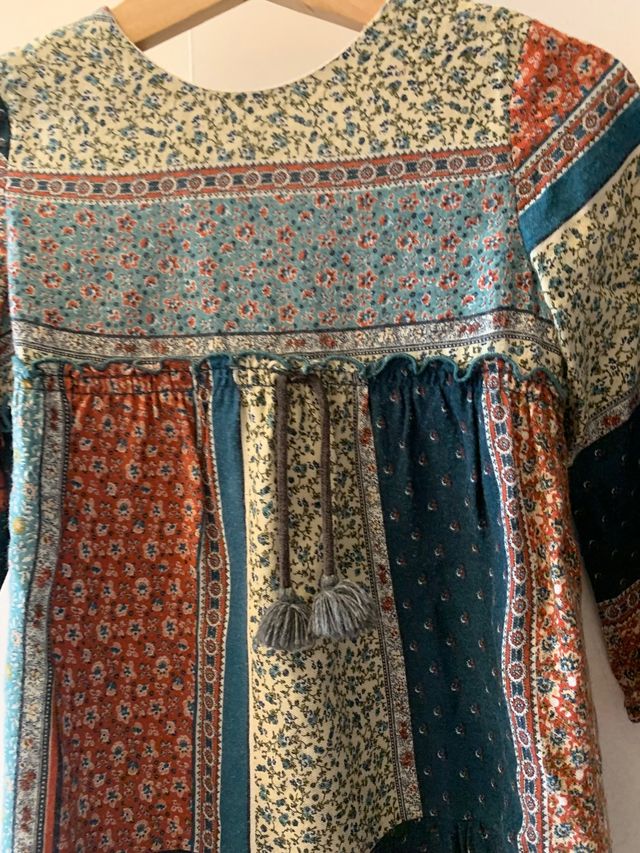 Vestido estampado para niña . Talla 2/3