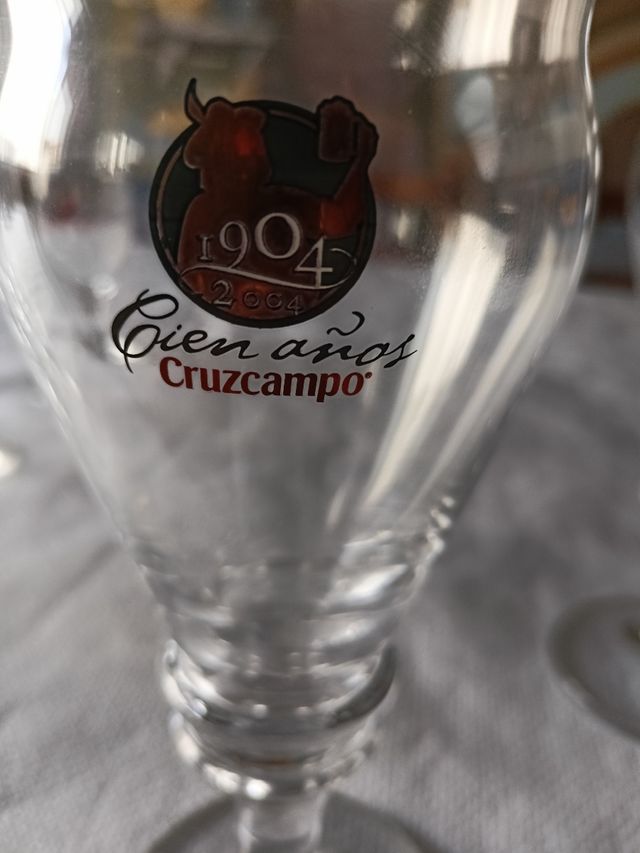 Copas de Cerveza conmemorativas 100 años Cruzcampo