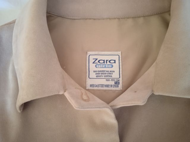 Chaqueta de antelina