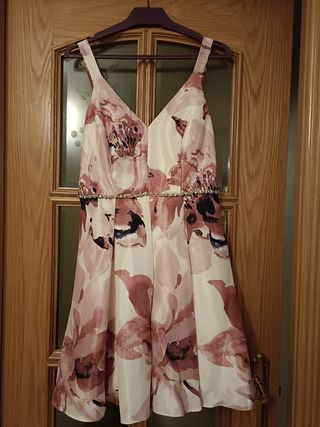 Vestido flores rosa
