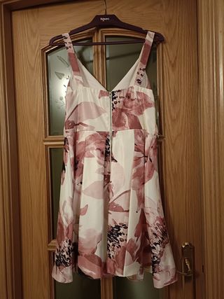 Vestido flores rosa