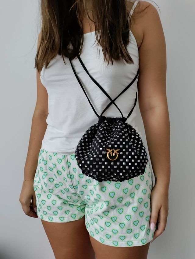Borsa secchiello Pinko con paillettes