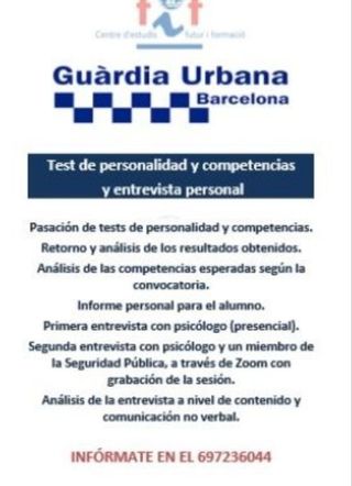 Preparación Guardia Urbana de Barcelona