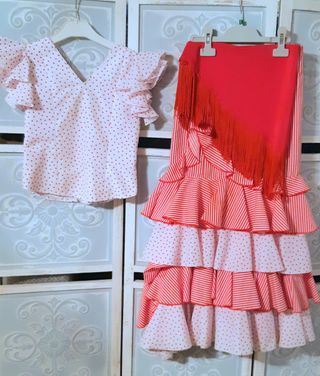 Traje vestido de flamenca
